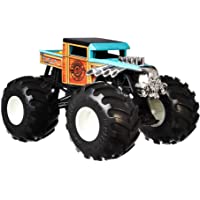 Hot Wheels Monster Trucks Bone Shaker Coche de juguete todoterreno- regalo para niños +3 años (Mattel GWL05)